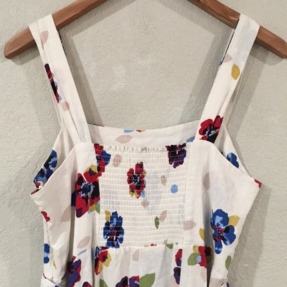 Lane Bryant Women’s Sz 16 Colorful Floral Linen Summer Dress - Picture 8 of 16